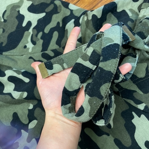 Almost famous women’s Camo dress hoodie - Picture 3 of 6